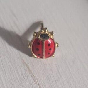 Ladybug Insect Vintage Lapel Pin Tie Tack Brooch